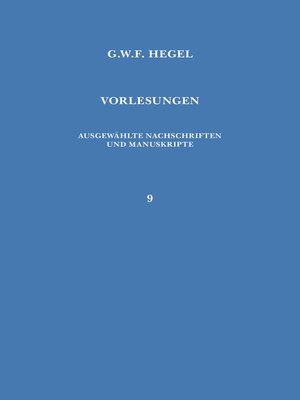 cover image of Vorlesungen über die Geschichte der Philosophie. Teil 4
